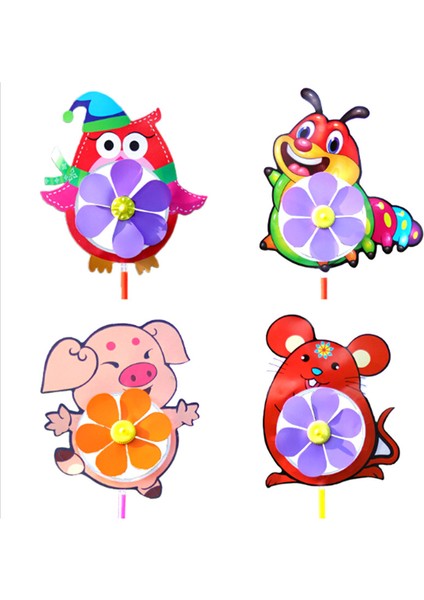 Plastik Rüzgar Spinner Fırıldak Sevimli Karikatür Hayvanlar Çocuklar Açık Oyuncaklar Podazz (Yurt Dışından) modelleri
