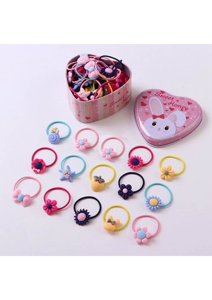 20 Adet/kutu Karikatür Elastik Saç Bantları Sevimli Yaylar Çiçek Lastik Bant Saç Daire Tatlı Hairbands Çocuklar Kızlar Için Saç Aksesuarları (Yurt Dışından) modelleri