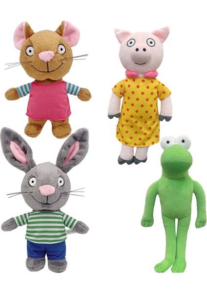 Pinshang Pip ve Vecize Peluş Bebek Sevimli Karikatür Tavşan Fare Hayvan Peluş Yumuşak Dolması (Yurt Dışından)