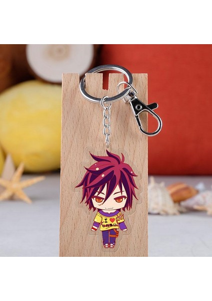Hayır Oyun No Yaşam Jibril Shiro Sora Anime Akrilik Kolye Şekil Anahtarlık Anahtarlık Koleksiyon Model Oyuncak Cosplay (Yurt Dışından) fiyatları