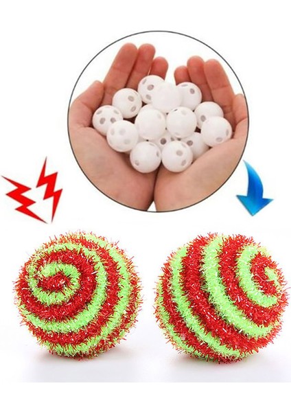 10 Adet 24MM Plastik Çıngırak Çan Topları Squeaker Bebek Oyuncakları Dıy Boncuk Gürültü Yapıcı (Yurt Dışından)
