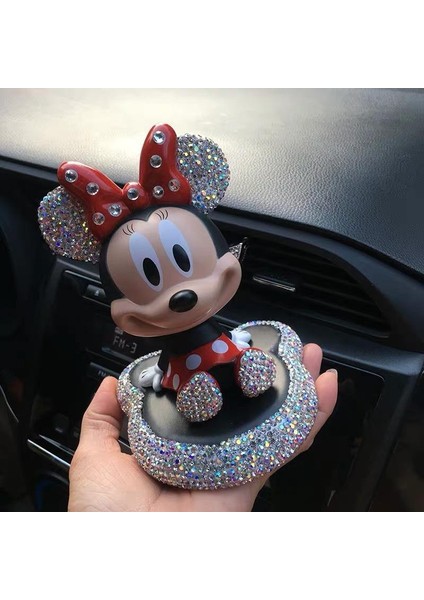 Disney Sevimli Mickey Mouse Minnie Anime Figürü Bebek Oyuncak Karikatür Sallamak Kafa Aksiyon Figürleri Modeli Bebek Araba Dekor Çocuk Oyuncakları Ler (Yurt Dışından)