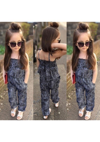 Tek Parça Kız Sırtı Açık Tulum Tulum 2-7y (Yurt Dışından)