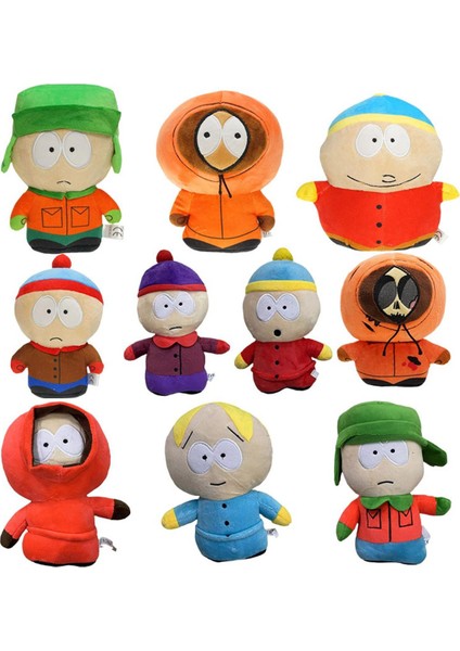 Yeni 20CM South Park Peluş Oyuncaklar Karikatür Peluş Bebek Stan Kyle Kenny Cartman Peluş Yastık Peluche Oyuncaklar Çocuk Doğum Günü Si (Yurt Dışından)