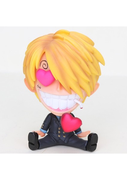 One Piece Çocukluk Sabo Luffy Ace Chopper Sanji Roronoa Zoro Gk Q Oturan Ver. Şişe Sarılma Pvc Aksiyon Şekilli Kalıp Oyuncak (Yurt Dışından)