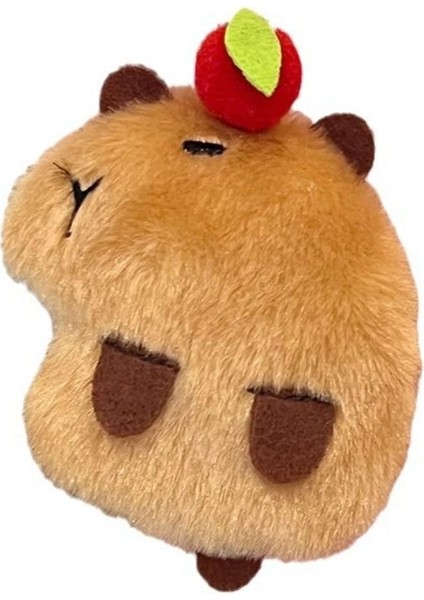 Yumuşak Sıkma Kapibara Peluş Anahtarlık Yaratıcı Peluş Karikatür Dolması Kapibara Anahtarlık Anahtarlık Oyuncaklar Squeak Kapibara Kolye Unisex (Yurt Dışından)
