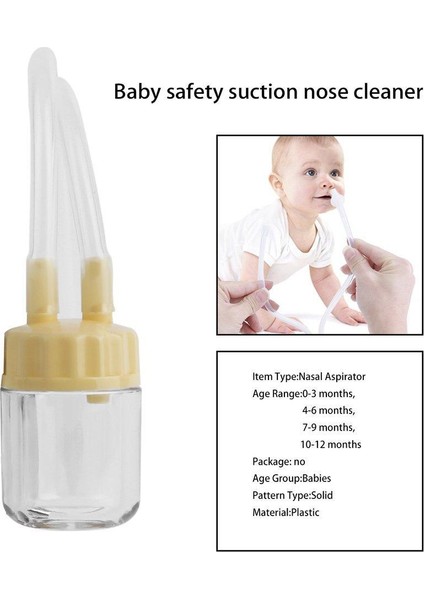 Ur Baby Safe Burun Temizleyici Vakum Emme Burun Mukus Akıntısı Aspiratör Teneffüs (Yurt Dışından) modelleri