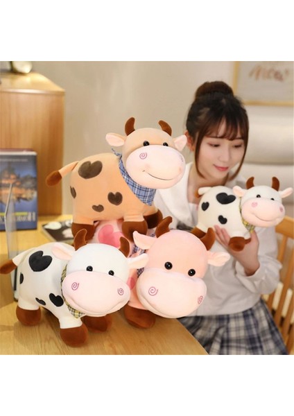 Doğum Günü Si Sevimli Doldurulmuş Hayvanlar Doldurulmuş Oyuncak Kızlar Için Pamuk Boğa Peluş Bebek Inek Peluş Oyuncak Sığır Peluş Oyuncak Hayvan Peluş Bebek (Yurt Dışından) indirimleri