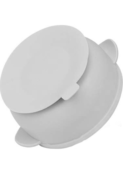 Gri Silikon Kapaklı Bebek Kasesi Bağımsız Beslenme Için Bpa Olmayan% 100 Silikon Toksik Olmayan Malzeme (Yurt Dışından) fırsatları