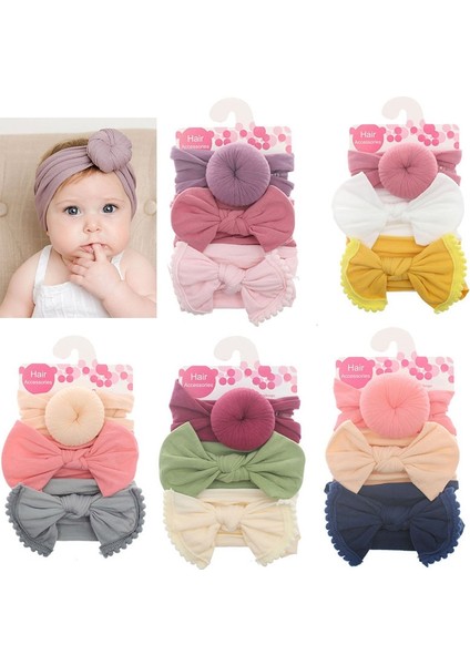 3 Adet/takım Naylon Bebek Kafa Bandı Düz Renk Elastik Yaylar Yenidoğan Kız Bantlar Bebek Saç Aksesuarları Çocuk Kafa Bandı Dropshipping (Yurt Dışından) fırsatları