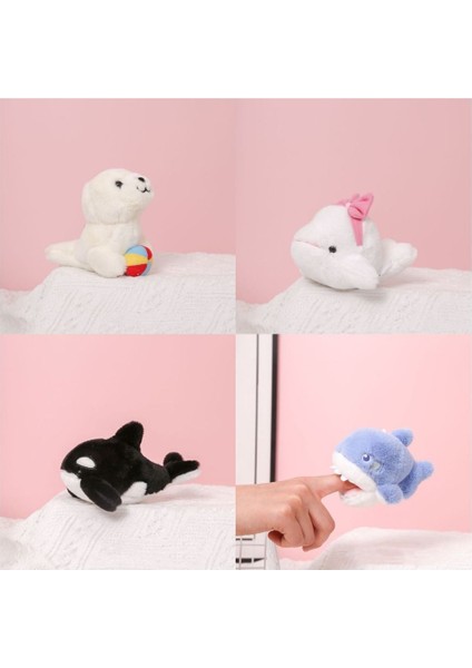 Deniz Hayvanı Orca Peluş Anahtarlık Sırt Çantası Kolye Köpekbalığı Orca Hayvan Beluga Peluş Anahtarlık 10 cm Peluş Kız (Yurt Dışından) indirimleri