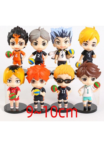 Haikyuu Pvc Rakamlar Oyuncaklar Tobio Kageyama Shoyo Hinata Yu Nishinoya Kei Tsukishima Oikawa Tooru Kenma Kozume 6 Adet 8 Adet Set (Yurt Dışından)