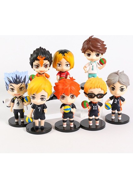 Haikyuu Pvc Rakamlar Oyuncaklar Tobio Kageyama Shoyo Hinata Yu Nishinoya Kei Tsukishima Oikawa Tooru Kenma Kozume 6 Adet 8 Adet Set (Yurt Dışından)