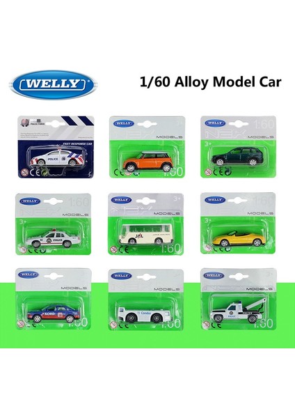 Welly Döküm 1:60 Mini Model Araba Toyota Corolla/havaalanı Özel Araç Otobüs Traktör Römork Alaşım Metal Oyuncak Araba Çocuk Ler Için (Yurt Dışından)