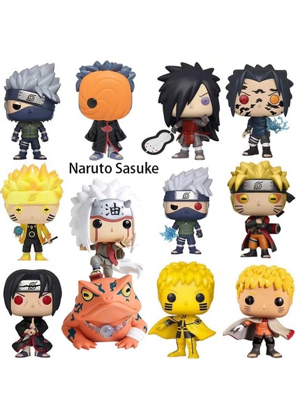 Naruto Sasuke Kurama Jiraiya Hatake Kakashi Uchiha Sasuke Itachi Obito Madara Uzumaki Naruto Anime Pvc Aksiyon Figürleri Oyuncaklar 10 cm (Yurt Dışından) modelleri