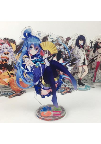 Anime Kono Subarashi Sekai Ni Shukufuku Wo! Aksiyon Figürü Cosplay Oyuncaklar Konosuba Aqua Megumin Akrilik Figürler Model Bebekler 15 cm (Yurt Dışından)