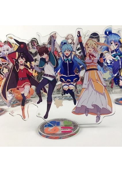 Anime Kono Subarashi Sekai Ni Shukufuku Wo! Aksiyon Figürü Cosplay Oyuncaklar Konosuba Aqua Megumin Akrilik Figürler Model Bebekler 15 cm (Yurt Dışından)