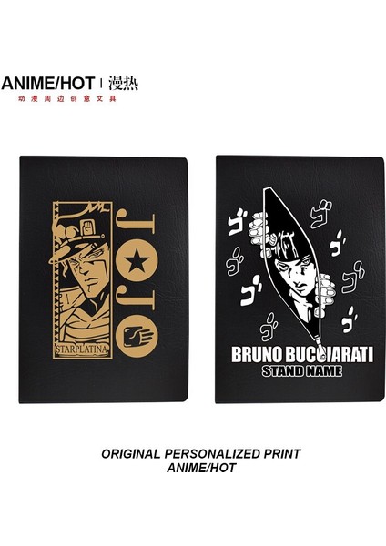 Anime Jojo'nun Tuhaf Macerası Dio Jotaro Kujo Joseph Bruno Bucciarati Not Sahne Öğrenci Si (Yurt Dışından)