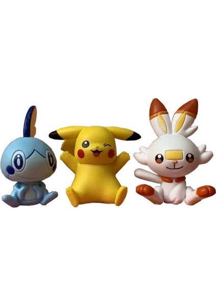 Orijinal Toplu Pokemon 5 cm Pikachu Scorbunny Sobble Anime Aksiyon Şekilli Kalıp Oyuncaklar Çocuklar Için (Yurt Dışından) modelleri