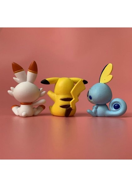 Orijinal Toplu Pokemon 5 cm Pikachu Scorbunny Sobble Anime Aksiyon Şekilli Kalıp Oyuncaklar Çocuklar Için (Yurt Dışından) fırsatları