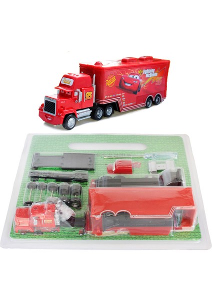 Disney Pixar Araba 2 Yıldırım Mcqueen Mack Amca Kamyon Montaj Seti 1:55 Döküm Metal Araba Modeli Oyuncak Çocuk Noel Si (Yurt Dışından) modelleri