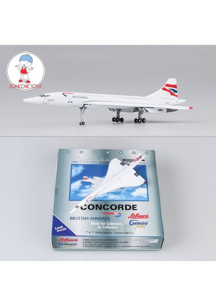 1/400 Ölçekli British Airways Concorde Metal Alaşımlı Uçak Modeli 16 cm Ingıltere Hava Uçağı Modeli Çocuk Doğum Günü Si Oyuncaklar Koleksiyonları (Yurt Dışından) modelleri
