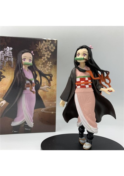 15CM Iblis Avcısı Kamado Nezuko Sevimli Ayakta Klasik Renkli Pvc Aksiyon Figürü Kimetsu Hiçbir Yaiba Tanjirou Nezuko (Yurt Dışından)