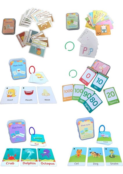 Bir Kutu Resim Kartı Çocuklar Için Erken Öğrenme Bilişsel Flash Kart Bebek Öğrenme (Yurt Dışından) indirimleri