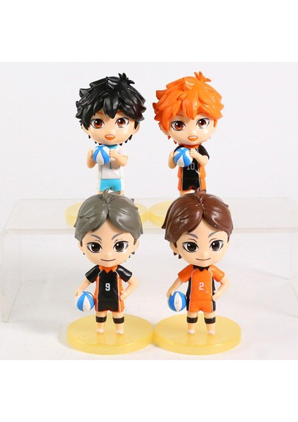 Haikyuu!! Tobio Kageyama Shoyo Hinata Yu Nishinoya Kei Koushi Oikawa Tooru Kenma Kozume Sevimli Pvc Figürleri Heykelcik Oyuncak Seti (Yurt Dışından)