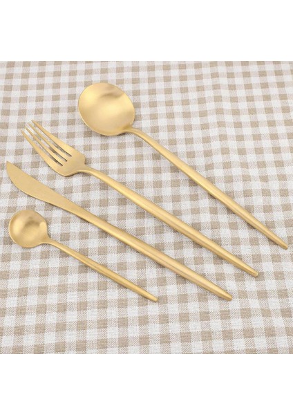 Yeni Varış 304 Paslanmaz Çelik Çatal Itanium Kaplama Mümkün Batı Çatal Bıçak Takımı (Yurt Dışından)