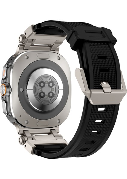Samsung Galaxy Watch Ultra 47MM Siyah Için Silikon Saat Kayışı (Yurt Dışından)