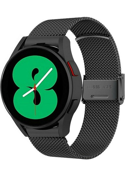 Samsung Galaxy Watch 4 Classic Için Metal Ste Örgü Kayış 42MM / 46MM Siyah (Yurt Dışından)