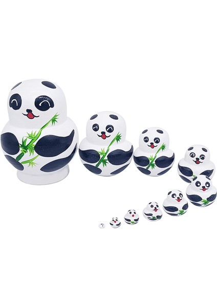 Takım Yuvalama Bebek Çevre Dostu Ince Işçilik El Sanatları Ürünü Geleneksel Matryoshka Yuvalama Panda Bebek Çocuklar Için (Yurt Dışından) fiyatları