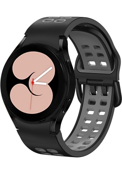Samsung Galaxy Watch 5 Pro 45MM Siyah Gri Için Silikon Watch Band (Yurt Dışından)