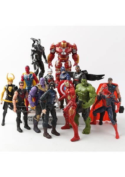 Noel Si Marvel Avengers 3 Infinity Savaş Aksiyon Figürleri Oyuncak Seti Hulk Kaptan Amerika Örümcek Adam Thanos Demir Adam Hulkbuster (Yurt Dışından)