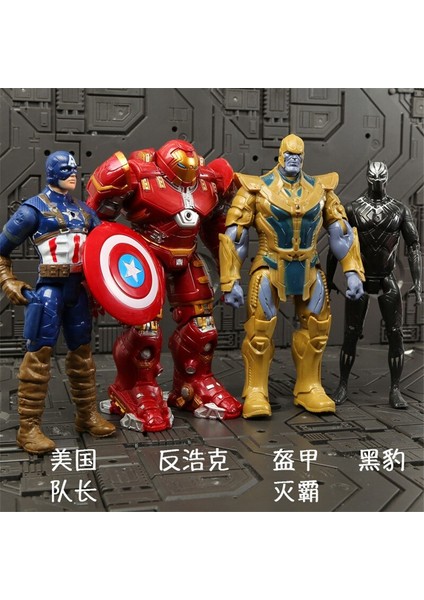Noel Si Marvel Avengers 3 Infinity Savaş Aksiyon Figürleri Oyuncak Seti Hulk Kaptan Amerika Örümcek Adam Thanos Demir Adam Hulkbuster (Yurt Dışından)