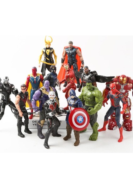 Noel Si Marvel Avengers 3 Infinity Savaş Aksiyon Figürleri Oyuncak Seti Hulk Kaptan Amerika Örümcek Adam Thanos Demir Adam Hulkbuster (Yurt Dışından)
