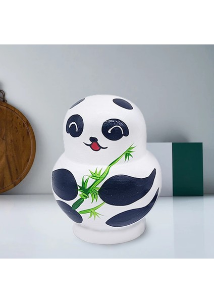 Takım Yuvalama Bebek Çevre Dostu Ince Işçilik El Sanatları Ürünü Geleneksel Matryoshka Yuvalama Panda Bebek Çocuklar Için (Yurt Dışından) indirimleri