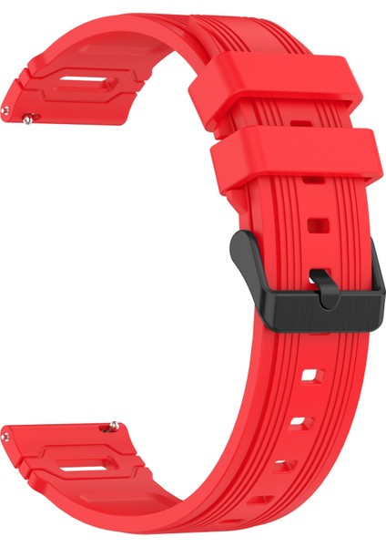 Samsung Galaxy Watch 22MM Çift Renk+Kırmızı Için Dikey Desenli Watch Band (Yurt Dışından) modelleri