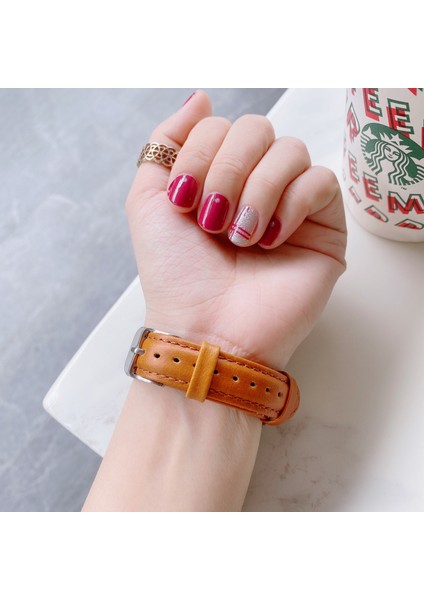 Samsung Galaxy Watch 22MM Evrensel Watch Band Kahve Için (Yurt Dışından) modelleri