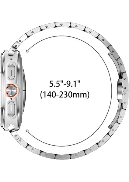 Samsung Galaxy Watch Ultra 47MM Gümüş Için Titanyum Alaşımlı Kayış (Yurt Dışından) fırsatları