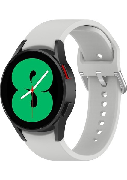 Samsung Galaxy Watch 5 Pro 45MM Gümüş Gri Için Silikon Watch Band (Yurt Dışından)