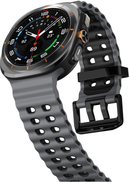 Samsung Galaxy Watch Ultra 47MM Siyah Için Silikon Watch Band (Yurt Dışından) fırsatları