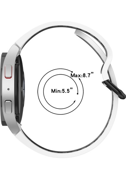 Samsung Galaxy Watch 6 Classic Için Silikon Kayış 47MM Siyah + Gri (Yurt Dışından) fırsatları