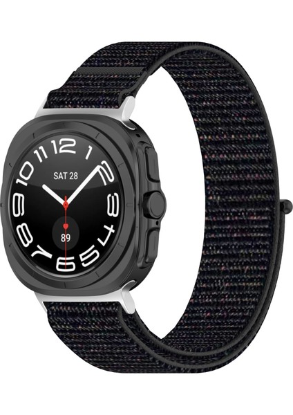 Samsung Galaxy Watch 7 Için Ultra Döngü Naylon Watch Band Siyah (Yurt Dışından)