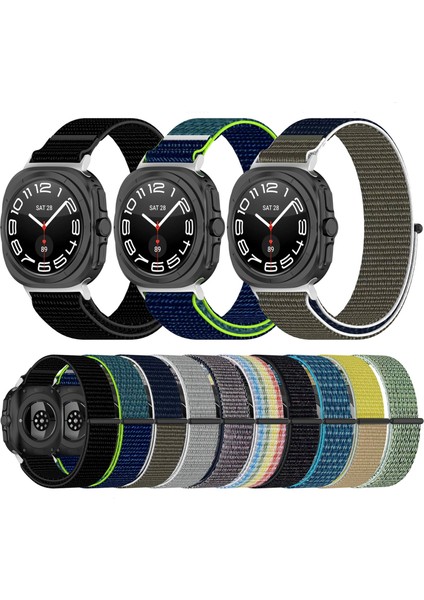 Samsung Galaxy Watch 7 Için Ultra Döngü Naylon Watch Band Siyah (Yurt Dışından) fırsatları
