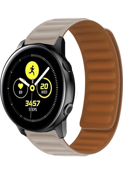 Samsung Galaxy Watch Aktif Haki Için Silikon Manyetik Watch Band (Yurt Dışından)