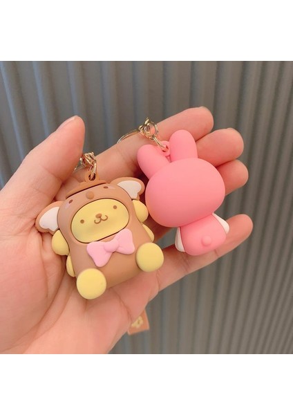 Sanrio Hello Kitty Anahtarlık Kuromi Cinnamoroll Kawaii Moda Kız Çocuk Çantası Kolye Sırt Çantası Bebek Anahtarlık Çocuk Oyuncakları Doğum Günü Si (Yurt Dışından) modelleri