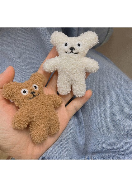 Ins Kore Broş Fasulye Ayı Peluş Bebek Sevimli Karikatür Pin Okul Çantası Kolye Dekorasyon Aksesuarları (Yurt Dışından) fiyatları