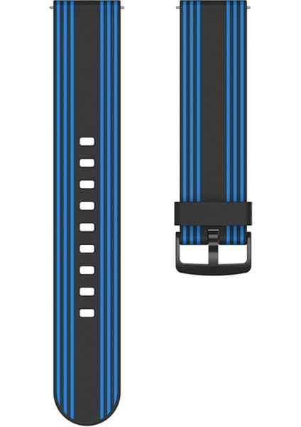 20MM D Silikon Kayış Siyah Mavi (Yurt Dışından) fiyatları